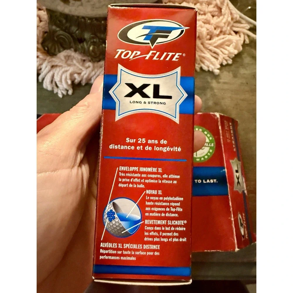 Top Flite XL Long Strong Straight 12 Pack Golf Balls  Sealed New